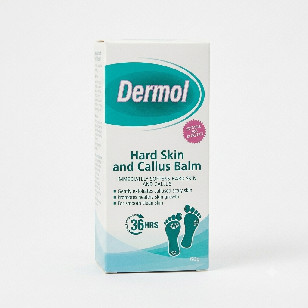 DERMOL HARD SKIN & CALLUS BALM 60GM