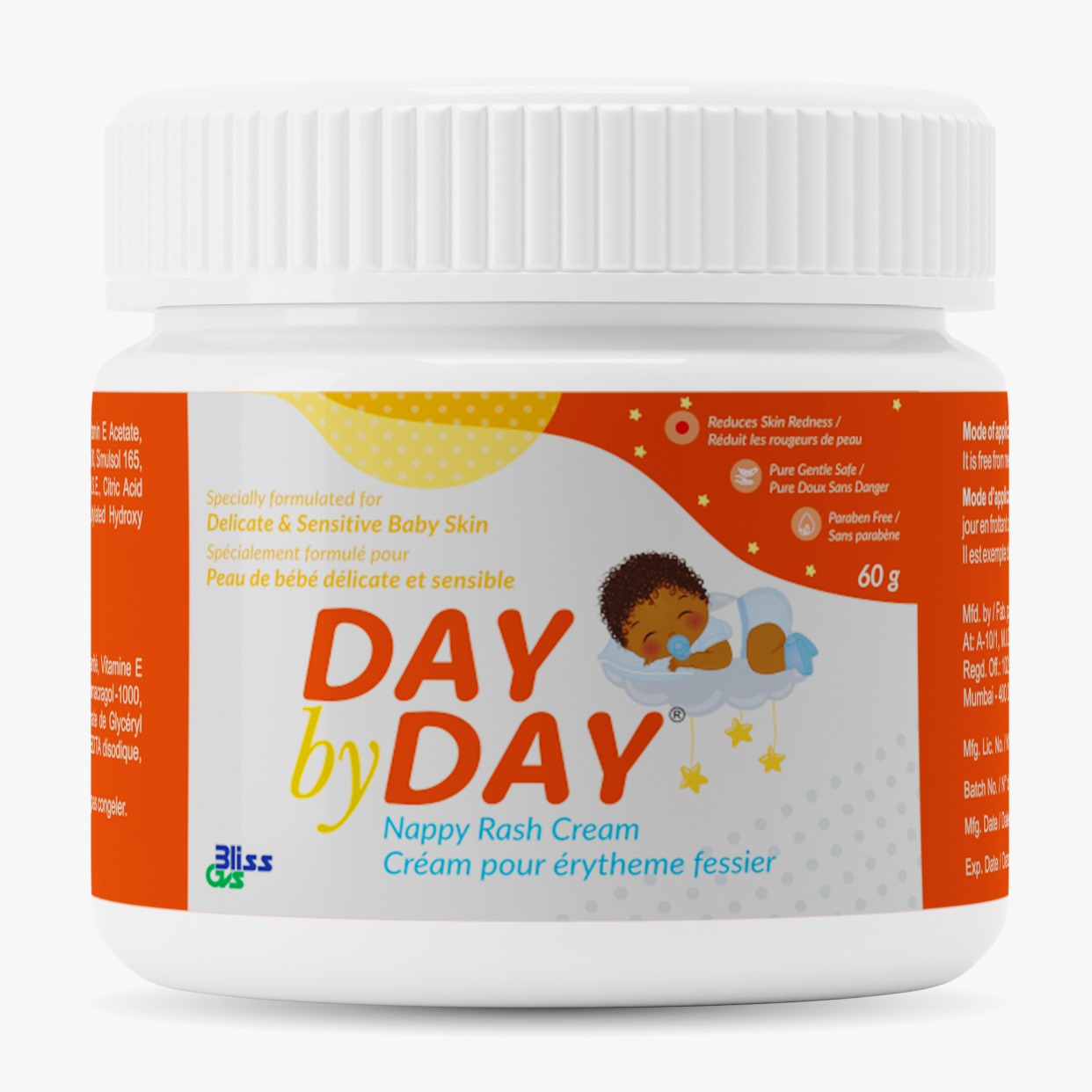 DAY BY DAY NAPPY RASH CREAM 60GM