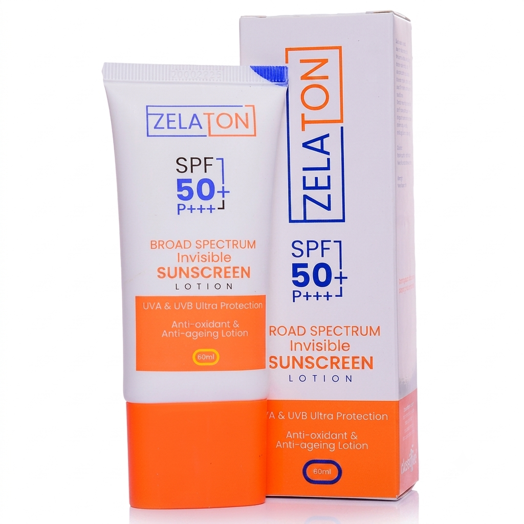 ZELATON SPF 50 SUNSCREEN LOTION 60ML
