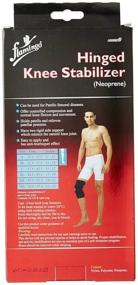 FLAMINGO HINGE KNEE STABILISER (NEOPRENE) LARGE