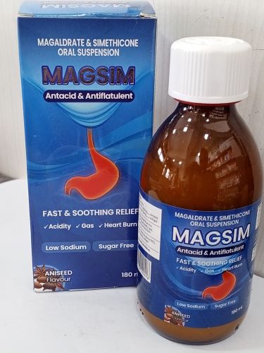 MAGSIM ANTACID &ANTIFLATULENT SOLN 180ML