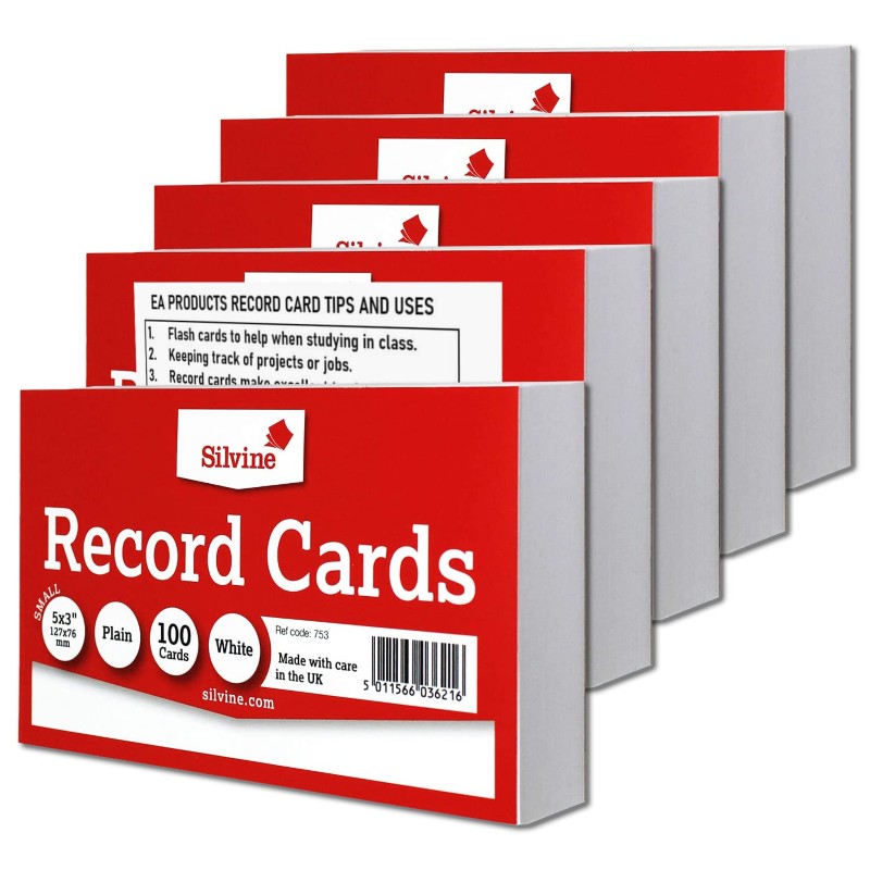 Record cards small size -