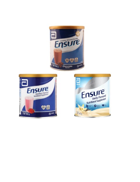 ENSURE NUTRITIONAL POWDER S/BERRY,VANILLA,CHOCOLAT -