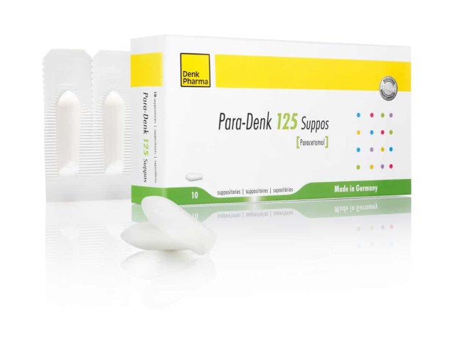 Paracetamol denk 125mg supp 10s