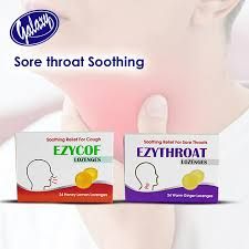 EZYTHROAT LOZENGES (GINGER)