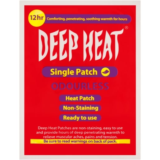 DEEP HEAT ODOURLESS PATCH