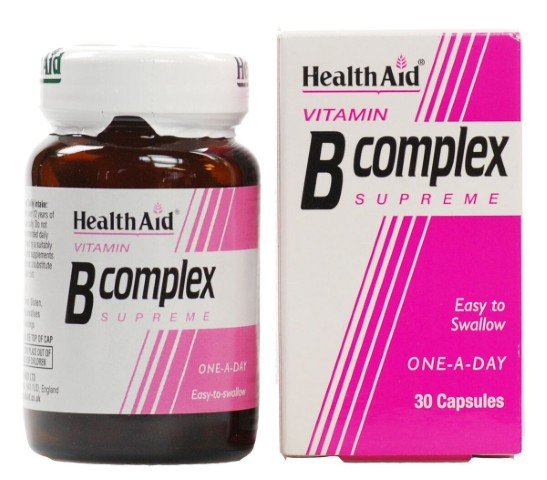 HEALTH AID VITAMIN B COMPLEX SUPREME 30`S