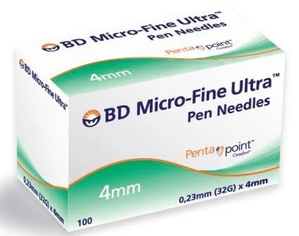 HARMOFINE INSULIN PEN NEEDLES 4MM