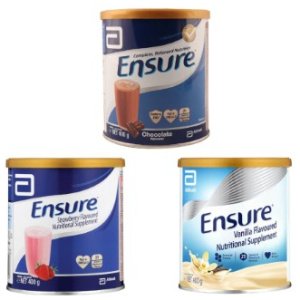 ENSURE NUTRITIONAL POWDER S/BERRY,VANILLA,CHOCOLAT -