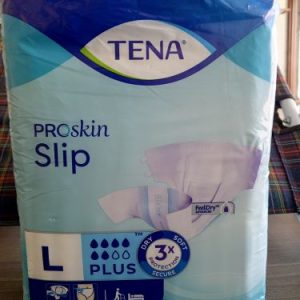 TENA SLIP PLUS LARGE 10`S