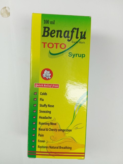 Benaflu toto syrup 100mls