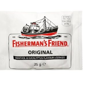FISHERMANS FRIEND ORIGINAL MENTHOL &EUCALYPTUS FLAVOUR LOZENGES 20`S