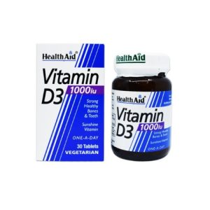 HEALTH AID VITAMIN D3 1000 I.U 30`S