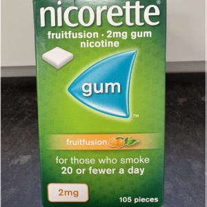 NICORETTE FRUIT FUSION 2MG GUM 105`S