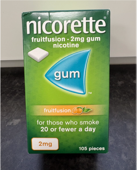 NICORETTE FRUIT FUSION 2MG GUM 105`S