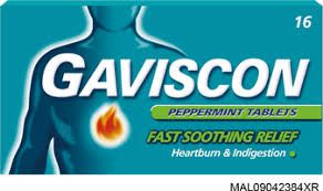 GAVISCON 250MG PEPPERMINT TABS 24S