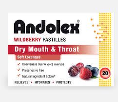 ANDOLEX WILDBERRY PASTILLES 20`S