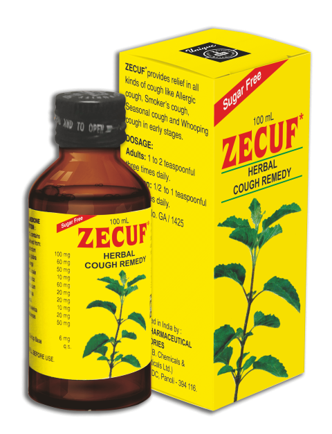 ZECUF HERBAL COUGH REMEDY SUGAR FREE 100ML